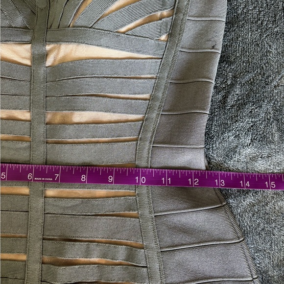 Mac Duggal grey and nude bandage dress 
Size 4 - Picture 6 of 9